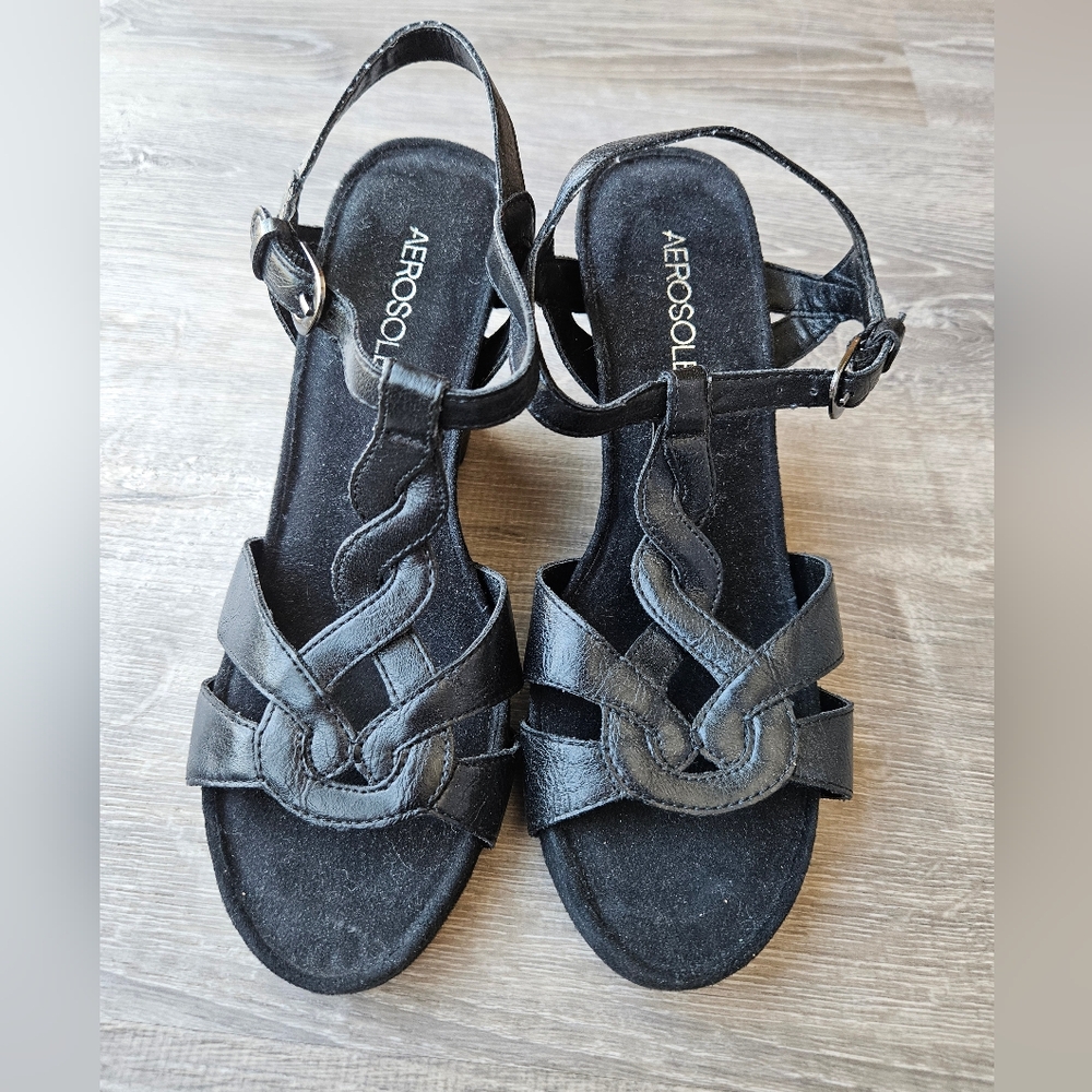 Aerosoles Women's Sandals, Size 6.5, Black